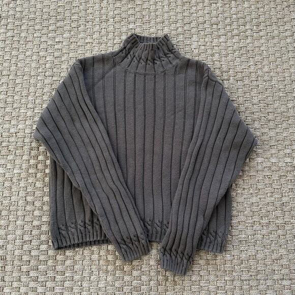 Talbots Sweaters - Vintage Talbots Women’s 100% Cotton Mock Neck Sweater Size Small